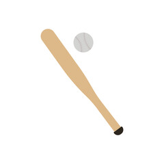Bat and cricket ball vector - Cricket icon isolated on white backgrounds. coloring sheet for kids.