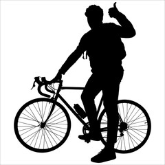 The man shows the gesture 