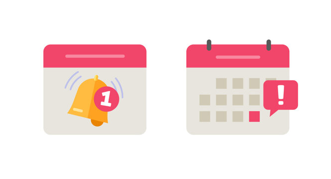 Deadline Date Event Icon Notice Vector On Calendar Or Important Due Reminder Day Appointment Notification Ui Graphic, Agenda Schedule Urgent Time Message Alert, Special Meeting Flat Cartoon Symbol