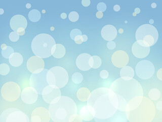 キラキラ輝く美しい青色のピンボケ背景