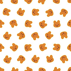 ホットケーキ パターン 柄 うさぎ