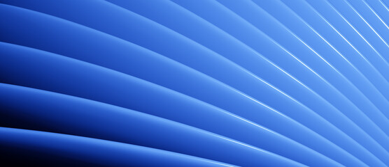 Obraz premium Abstract elegant blue background with overlapping curves or layers and copy space for text