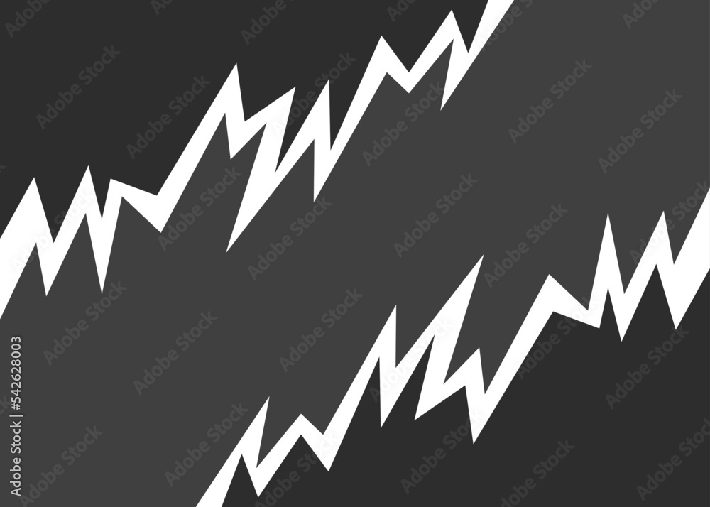 Poster abstract background with jagged zigzag pattern and with some copy space area