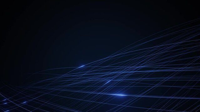 Stripe line blue background. glow connection digital.