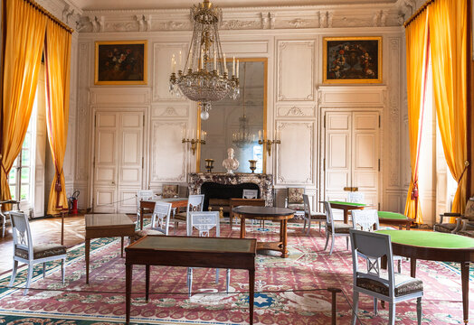 Impressive interior of Grand Trianon in  Versailles palacial complex, France