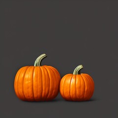 halloween pumpkin on black