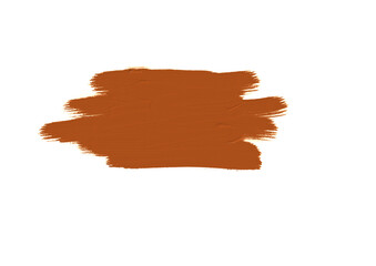 Bright Sienna, brown oil paint, acrylic brush stroke texture