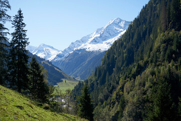 Panorama im Hollersbachtal in Österreich - Hohe Tauern