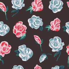 Vector illustration of a seamless floral pattern. Design for banner, poster, card, invitation and scrapbook