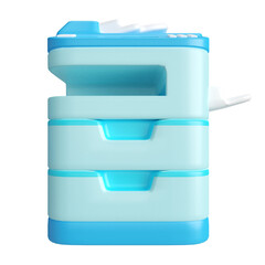 Photocopy Machine 3D Illustration Icon