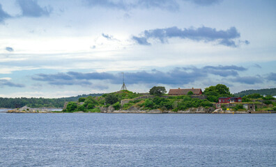 landscape with lake