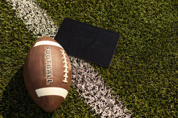 Online sports betting concept. American football.