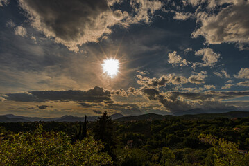 Molise, Italy. Landscape on a late summer afternoon