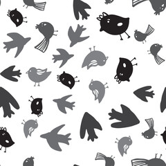 seamless pattern with birds