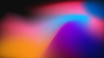 Glittering gradient background with hologram effect and magic lights. Holographic abstract fantasy backdrop with fairy sparkles, gold stars and festive blur