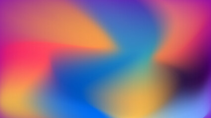 Glittering gradient background with hologram effect and magic lights. Holographic abstract fantasy backdrop with fairy sparkles, gold stars and festive blur