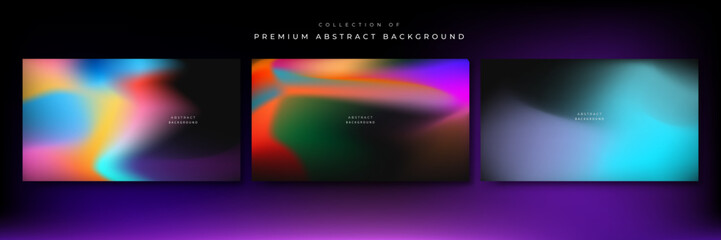 Cover gradient design with abstract color. Minimal fluid design collection. Business or advertising design. Bright dynamic mesh for poster, flyer, banner. Vector illustration