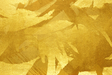 レトロな和風の金屏風の背景テクスチャ