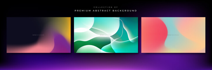 Abstract colorful fluid blur background with 3D render. Water surface. Blue abstract background. Vector illustration for design. Abstract 3D Background. Abstract pastel blurred grainy gradient texture