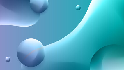 Abstract colorful fluid blur background with 3D render. Water surface. Blue abstract background. Vector illustration for design. Abstract 3D Background. Abstract pastel blurred grainy gradient texture