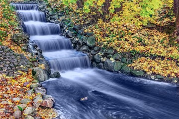 waterfall in downtown