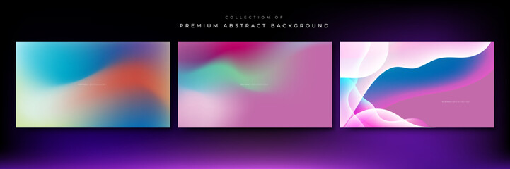 Abstract blurred gradient background with grainy texture vector.