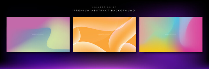 Abstract blurred gradient background with grainy texture vector.