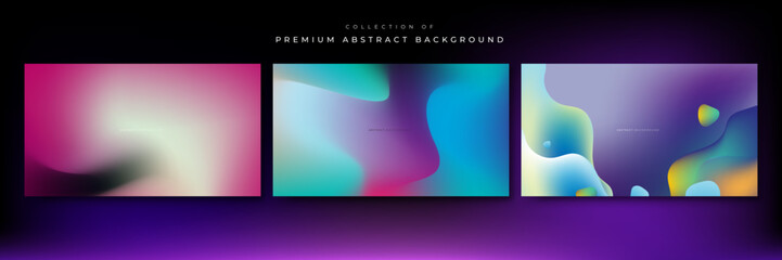 Abstract blurred gradient background with grainy texture vector.