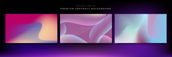 Abstract blurred gradient background with grainy texture vector.