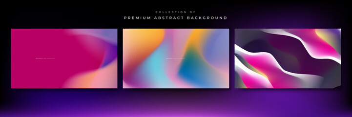 Abstract blurred gradient background with grainy texture vector.