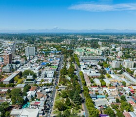 vetical photo Center of the city Los Angeles in Chile