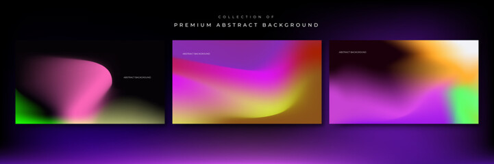 blue pink red black yellow green orange blur abstract background