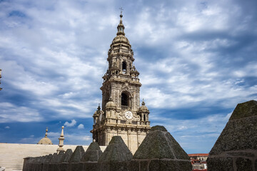 Fototapeta na wymiar Santiago de Compostela Cathedral, Galicia, Spain