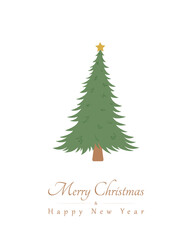 Holiday Greeting Card, Christmas tree.