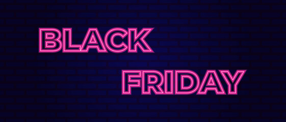 Black Friday vector banner. Shopping event illustration. Sale promotion poster.