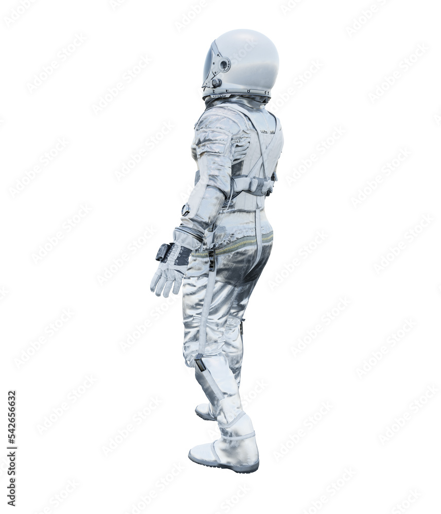 Wall mural astronaut transparent 3d rendering high quality