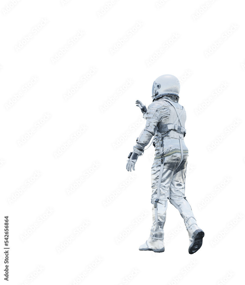 Wall mural astronaut transparent 3d rendering high quality