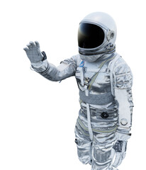Astronaut transparent 3D rendering High Quality
