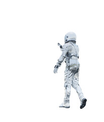 Astronaut transparent 3D rendering High Quality