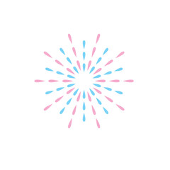 Colorful Firework Illustration