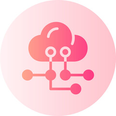 cloud computing gradient icon
