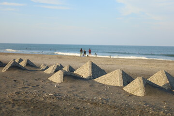 千葉、外房の海岸。