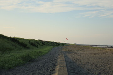 千葉、外房の海岸。
