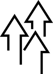 Business growth icon