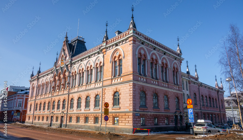 Canvas Prints Cultural centre Valve  in Oulu, Finland. Built in 1884.