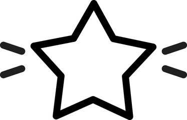 Obraz premium Star line icon. Star Rating, review