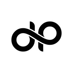 DP letter mark abstract logo design