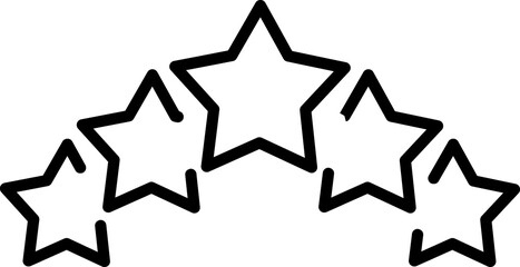Star line icon. Star Rating, review