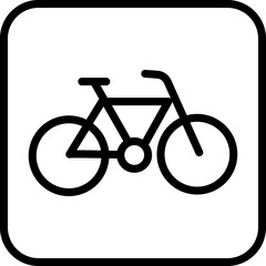 Bike parking sign. Signboard