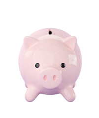 3d pink ceramic Piggy bank. Business, saving, money, banking, finance investment and services concept. Profit and growth design idea. Realistic 3d isolated high quality render
